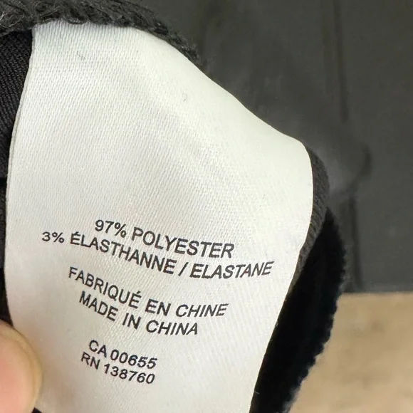 Reitmans Black Satin Trouser Dress Pants Size 8P New 29” inseam - Picture 5 of 10